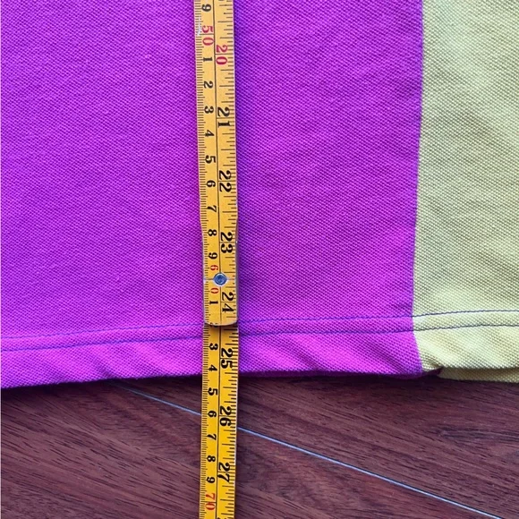 RALPH LAUREN BIG PONY COLLECTION Women Polo Shirt Size M/L Big Logo Color Block - Picture 11 of 12